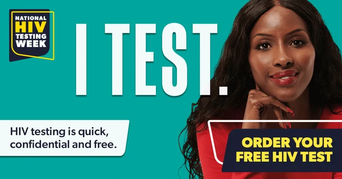 National HIV testing week. 10 - 16 February.
I test. HIV testing is quick, confidential and free.