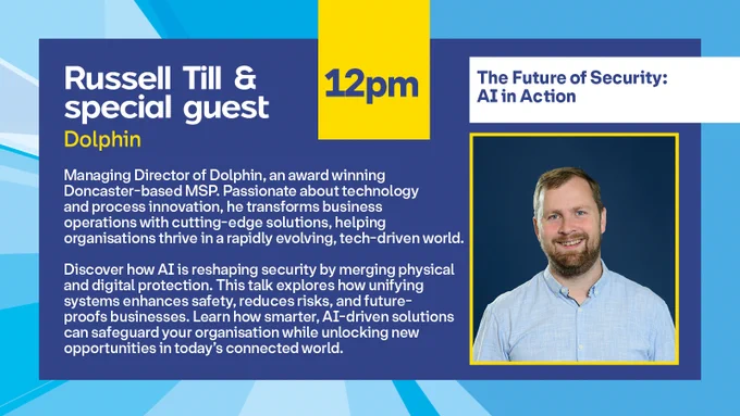 Doncaster Business Showcase 2025 speakers. Tony Houlihan from TwentyFour IT Service. Russell Till & guest from our Headline Sponsor Dolphin ICT. Iwona Lebiedowicz from PAB Magnet. And Bob Irwin from Triangle Networks.