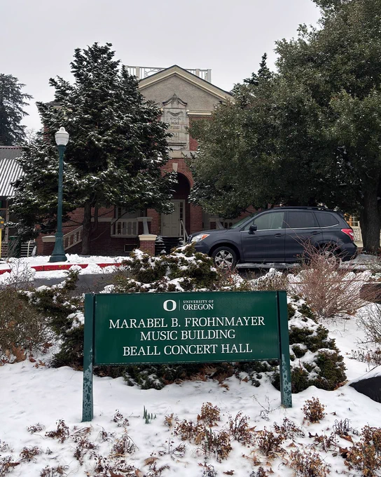 Front of Beall Concert Hall