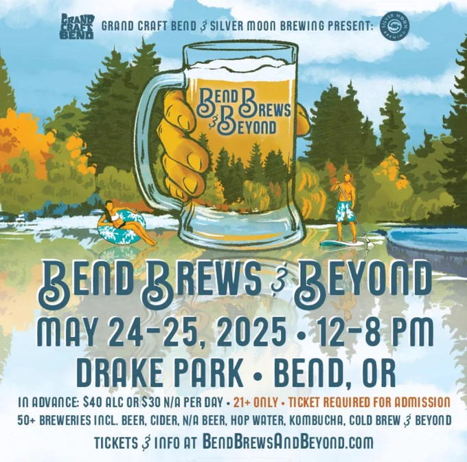 Bend, Oregon craft beer festival sponsored by Silver Moon Brewing