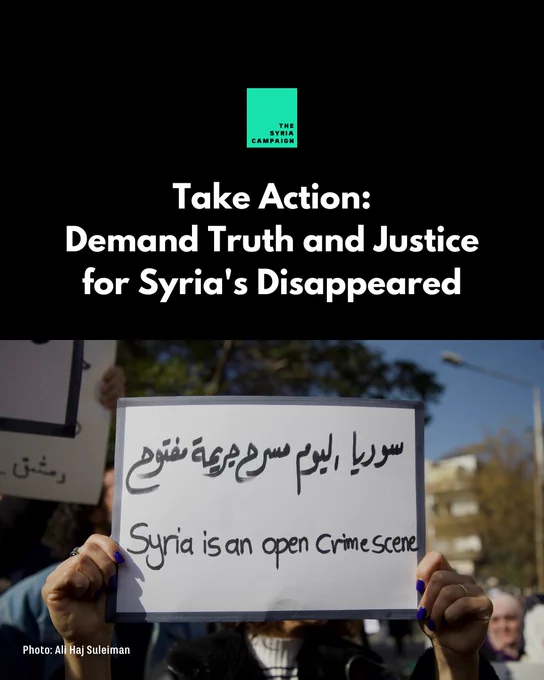 Take action: Demand truth and justice for Syria’s disappeared