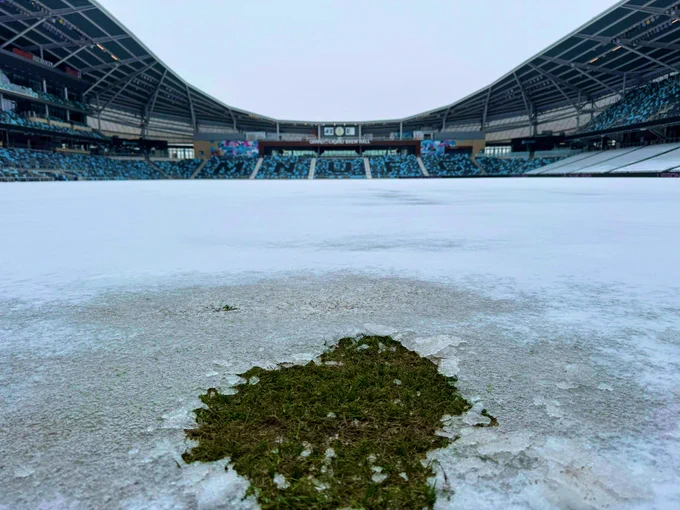 Melting the accumulated snow from the winter.