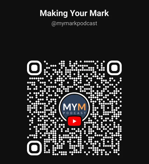 The Making Your Mark Podcast with Mark Bundang lives on YouTube!  Scan the QR code and subscribe to watch the latest episode!

https://youtube.com/@mymarkpodcast

#MakingYourMark #MYM #leadership #careers #CareerSuccess
