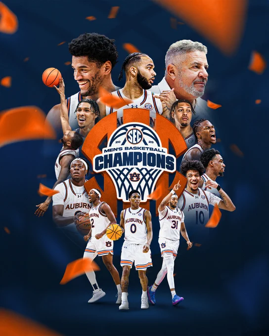 The Auburn Tigers Men's Basketball Team are regular season SEC Champions