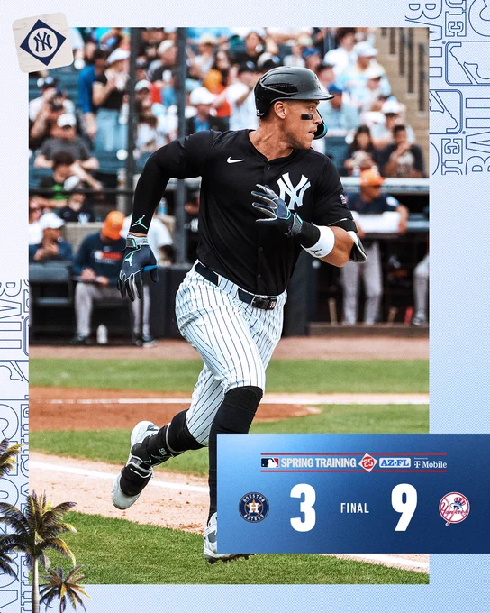 Final: Houston 3, Yankees 9.