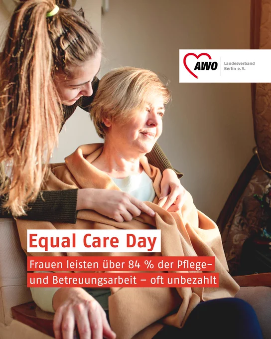 Frauen leisten über 84 % der Pflege- und Betreuungsarbeit – oft unbezahlt.