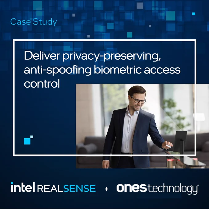 BioAffix Gate Vision by Ones Technology powered by Intel RealSense ID F450