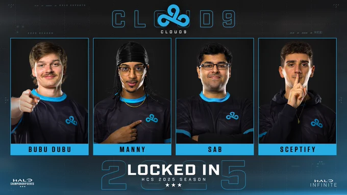 Cloud9 HCS 2025 Roster: Bubu dubu, Manny, Sab, Sceptify, and coach Senscr