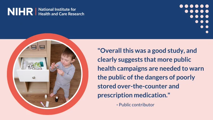 "Overall this was a good study, and clearly suggests that more public health campaigns are needed to warn the public of the dangers of poorly stored over-the-counter and prescription medication." - Public contributor

