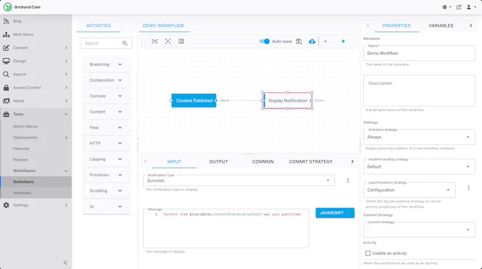 Elsa Workflows for Orchard Core.