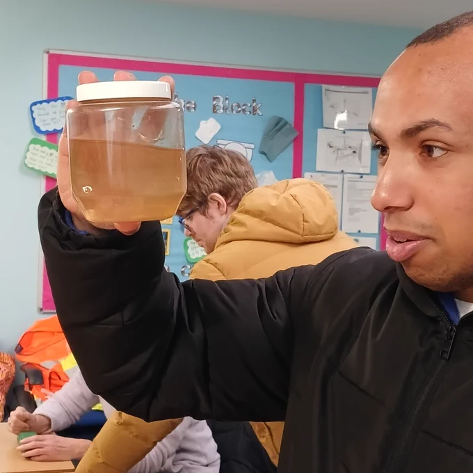 Looking at a glass and wondering if that can be flushed down the toilet or not