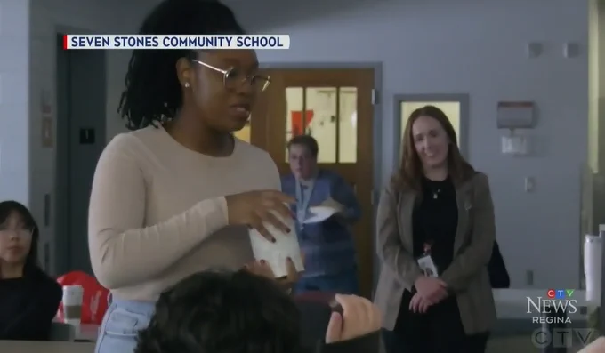 Screen shot of CTV clip