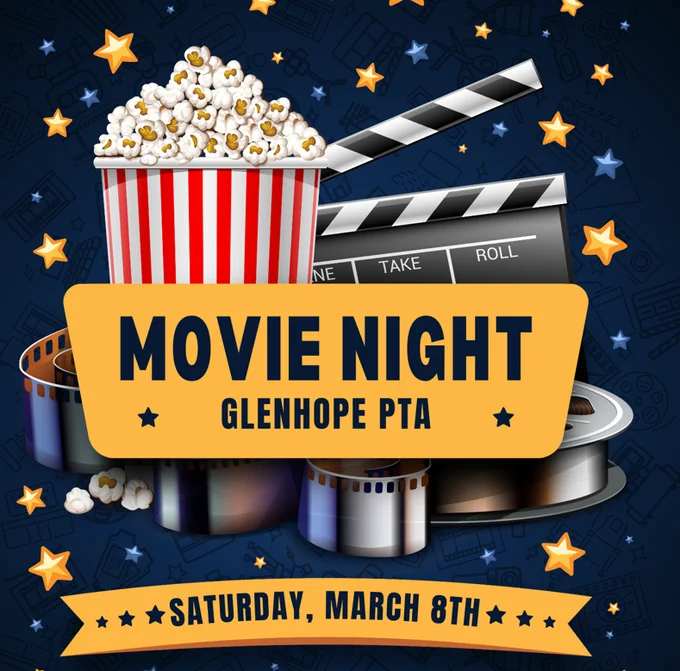 GHES PTA Movie Night on Saturday, March 8th at 5:30 pm