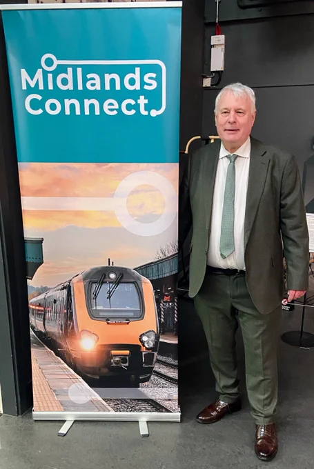 Cllr George Duggins at the Midlands Connect conference