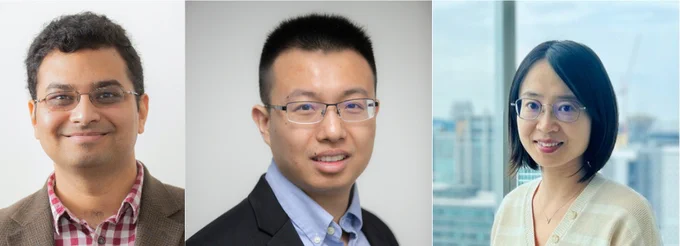 Portraits of B. Aditya Prakash, Chao Zhang, and Xiuwei Zhang, all faculty members in Georgia Tech's School of CSE who earned promotions in 2025. Aditya is promoted to full professor while Chao and Xiuwei are promoted to associate professor with tenure.