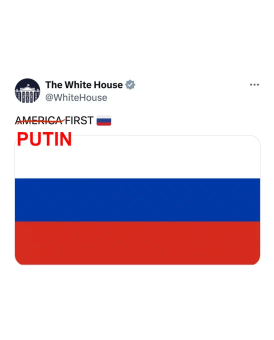 White House: PUTIN FIRST 🇷🇺