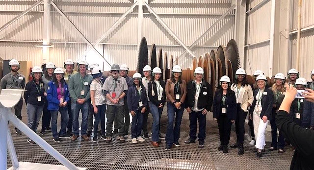 Assemblymember Papan pictured with Calpine staff in the Geysers plant.