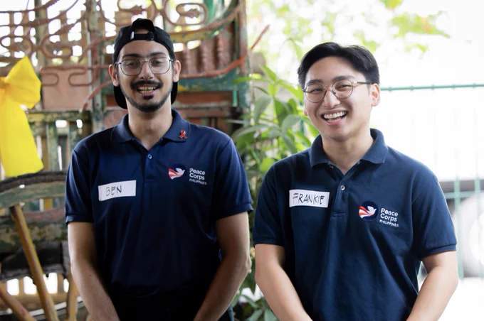 Two Peace Corps volunteers.