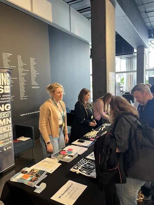 The Screening Days registration desk and queue
