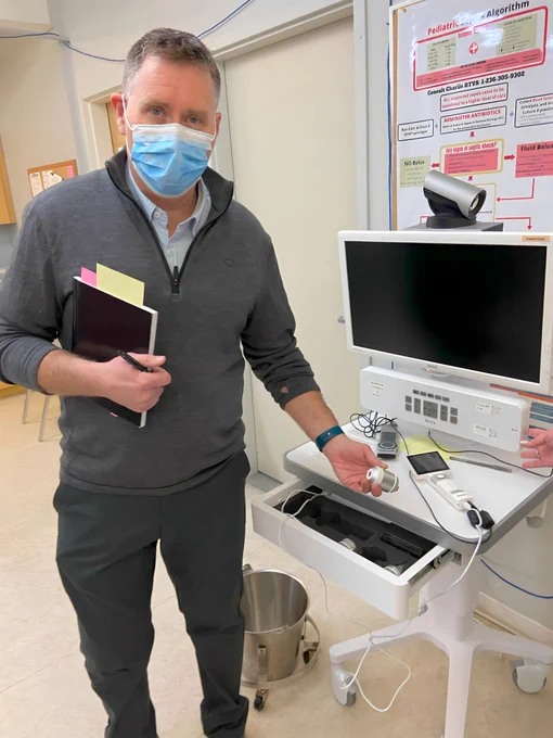 Dr. Matt Petrie in clinic