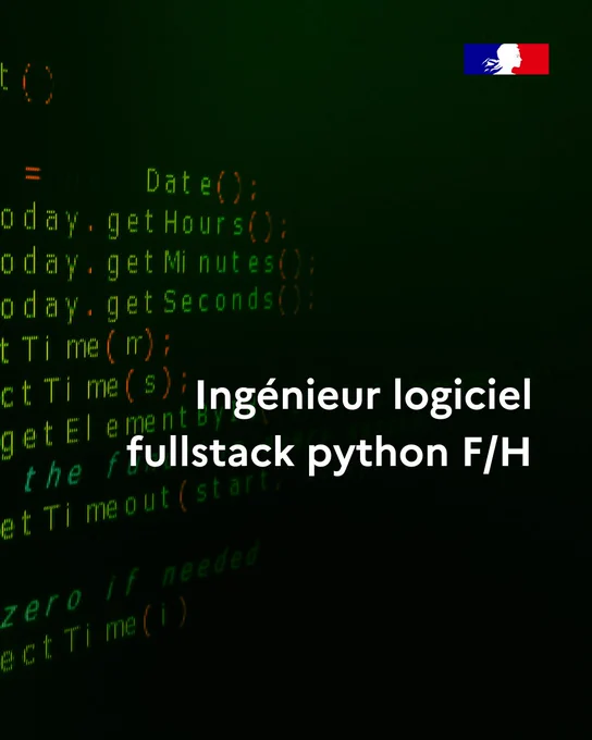 Ingénieur logiciel fullstack python F/H
