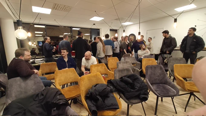 Euricom office with attendees