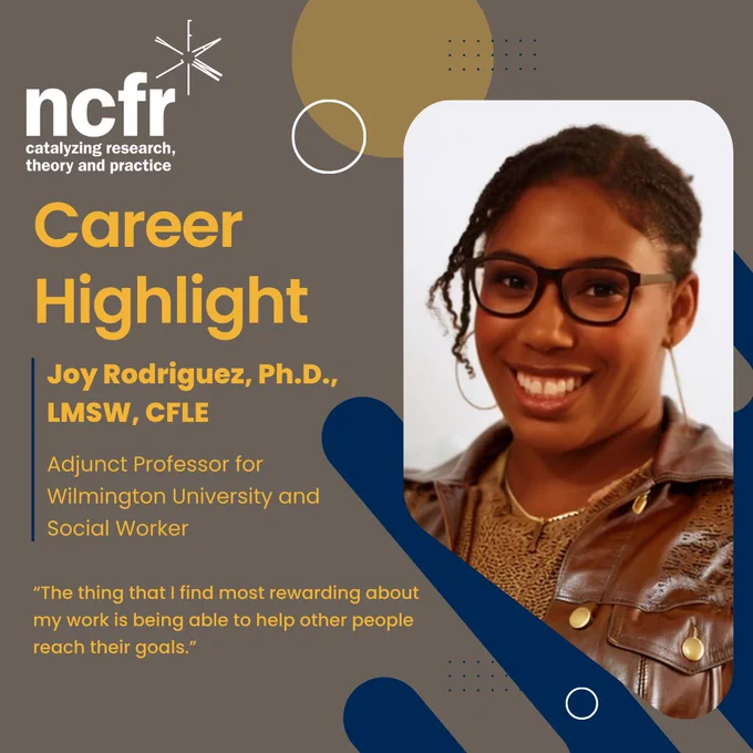 Family Life Educator career highlight