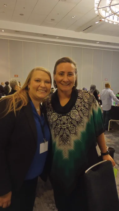 Dr. Roseanne Ellison Scammahorn and Sarah Bolling Mancini with the National Consumer Law Center.