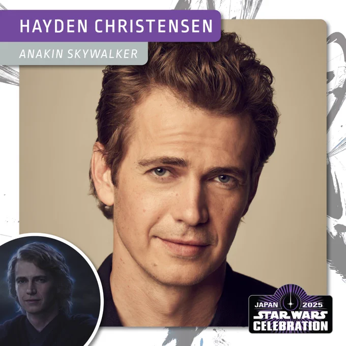A headshot of actor Hayden Christensen, Anakin Skywalker.