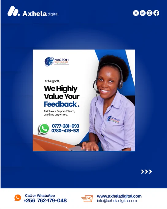 Establish Your #OnlinePresence with Clean and Ready-to-Sale #GraphicsDesigns, Images, and Videos to ensure you grow your business. Check out our latest work for Nugsoft Technologies!

DM now we start on them.

Call: 0762490248 
visit :axheladigital.com 

Our pricing is very affordable. 
#AxhelaDigitalAgency #OnlineMarketing