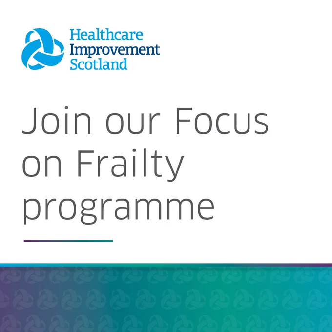 Healthcare Improvement Scotland logo
Join our Focus on Frailty programme