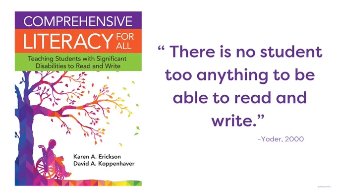 comprehensive literacy for all teaching students with significant disabilities to read and write