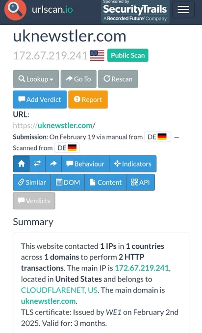 Redirection chain
https://uknewstler.com/Q7HVwF1h

To zdf.de 