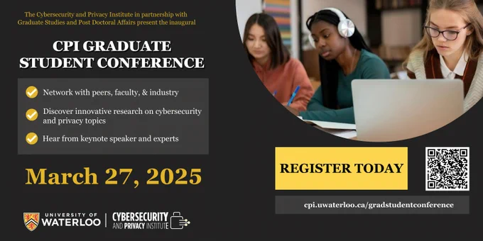 The graphic is an advertisement for CPI's inaugural graduate student conference.