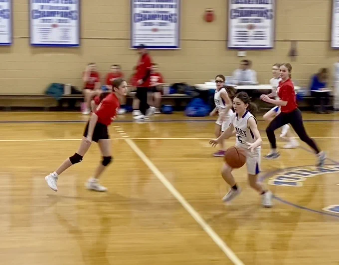 SMS/Nativity Lady Bees Varsity Basketball game versus St. Peter's, Lewiston