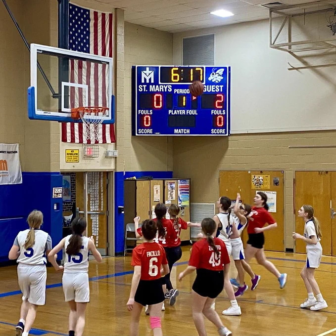 SMS/Nativity Lady Bees Varsity Basketball game versus St. Peter's, Lewiston