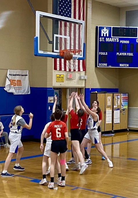 SMS/Nativity Lady Bees Varsity Basketball game versus St. Peter's, Lewiston