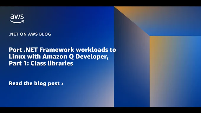 cover slide with title Port .NET Framework workloads to Linux, Part 1: Class Libraries