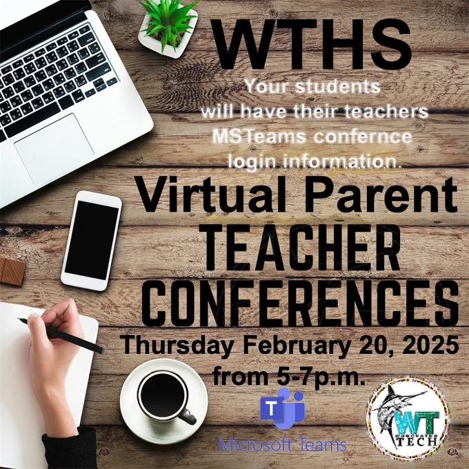 Virtual Parent/Teacher Conferences for February 20, 2025 5-7 pm