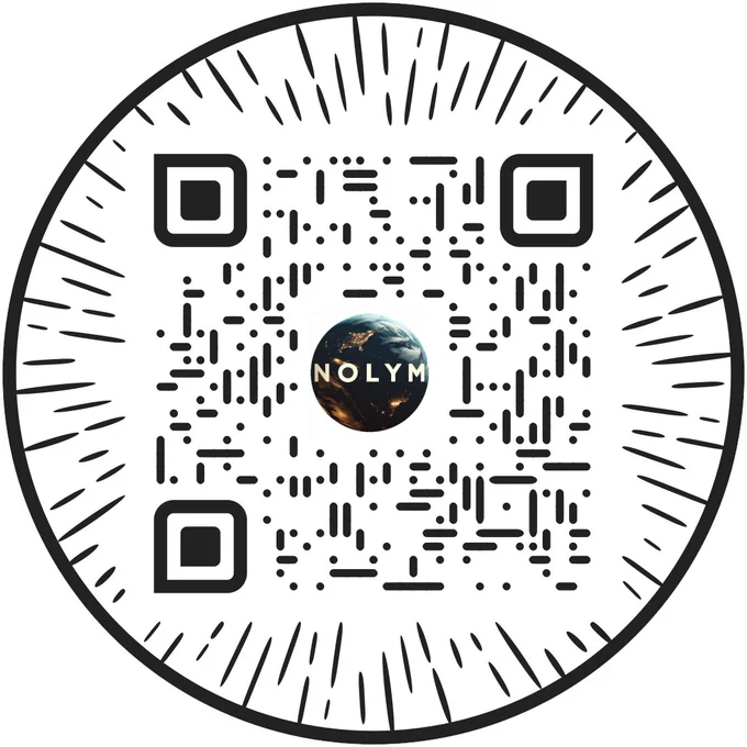 QR Code to download the Nolym app that lets you make money doing videos for someone or pay someone to take a video for you anywhere in the world.