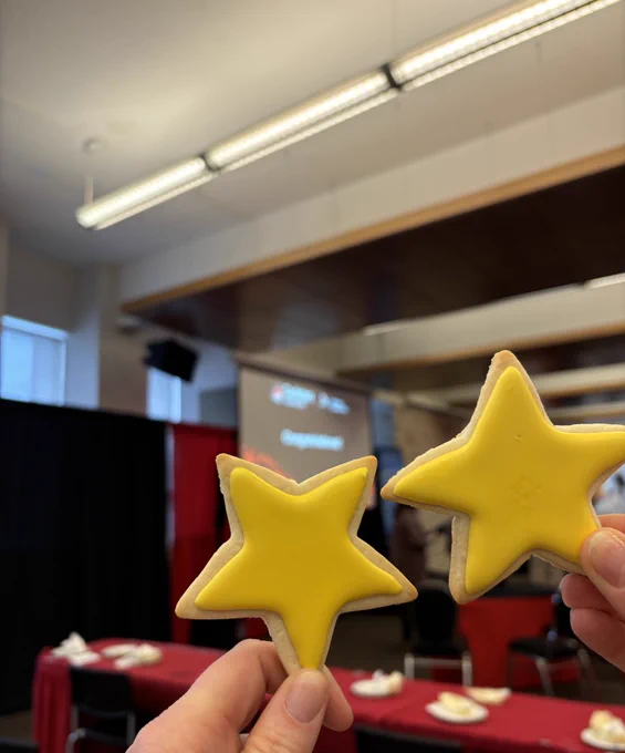 Star cookies from the ceremony.