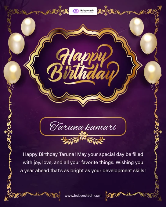 Happy Birthday Taruna