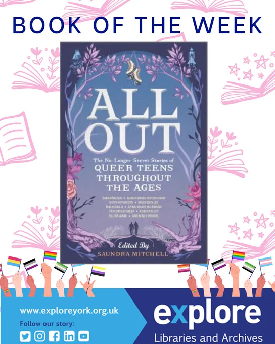 Book of the week 'All out: The no-Longer secret stories of queer teens throughout the ages'.