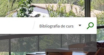 Detall de l'opció de Bibliografia de curs al cercador de les Biblioteques UAB.