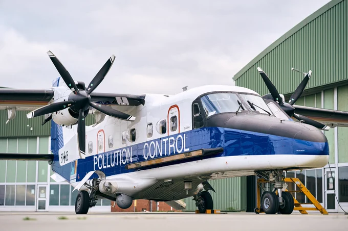 Ölüberwachungsflugzeug Do 228 des Havariekommandos 
(Foto: Havariekommando)