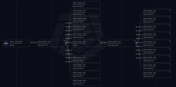 Entity trace from Arkham Intelligence's platform