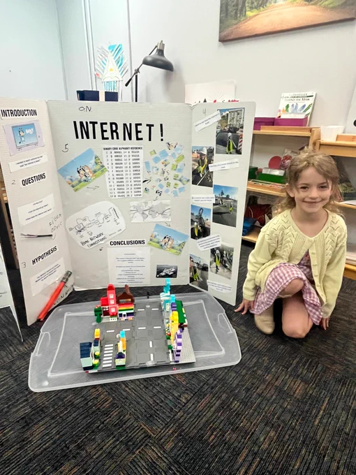 Will Novak's daughter, Olivia, and her science fair project.
