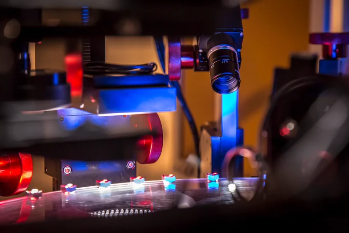 optical sorting digital inspection solutions close up detail of digital camera
