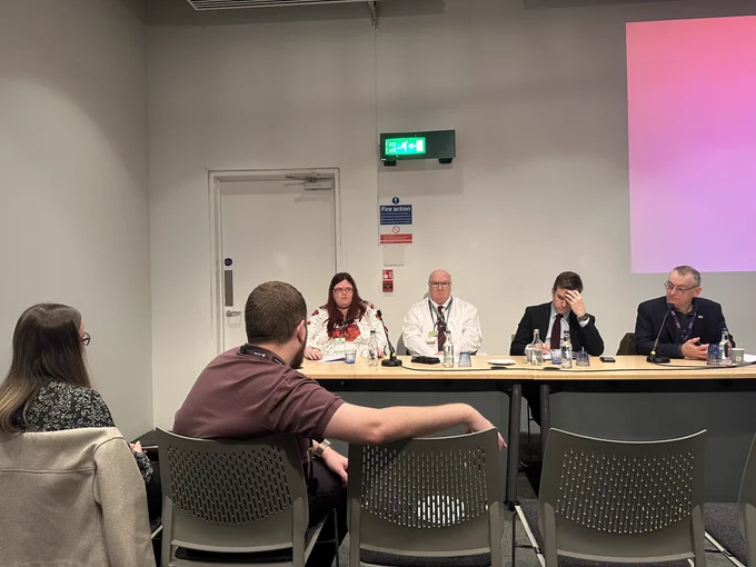 Panel of speakers at fringe meeting chaired by Daniel Johnson MSP