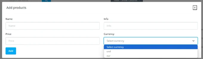 Data Tables represent a structured way of organizing and displaying data in rows and columns with built-in functionality for managing large datasets. 